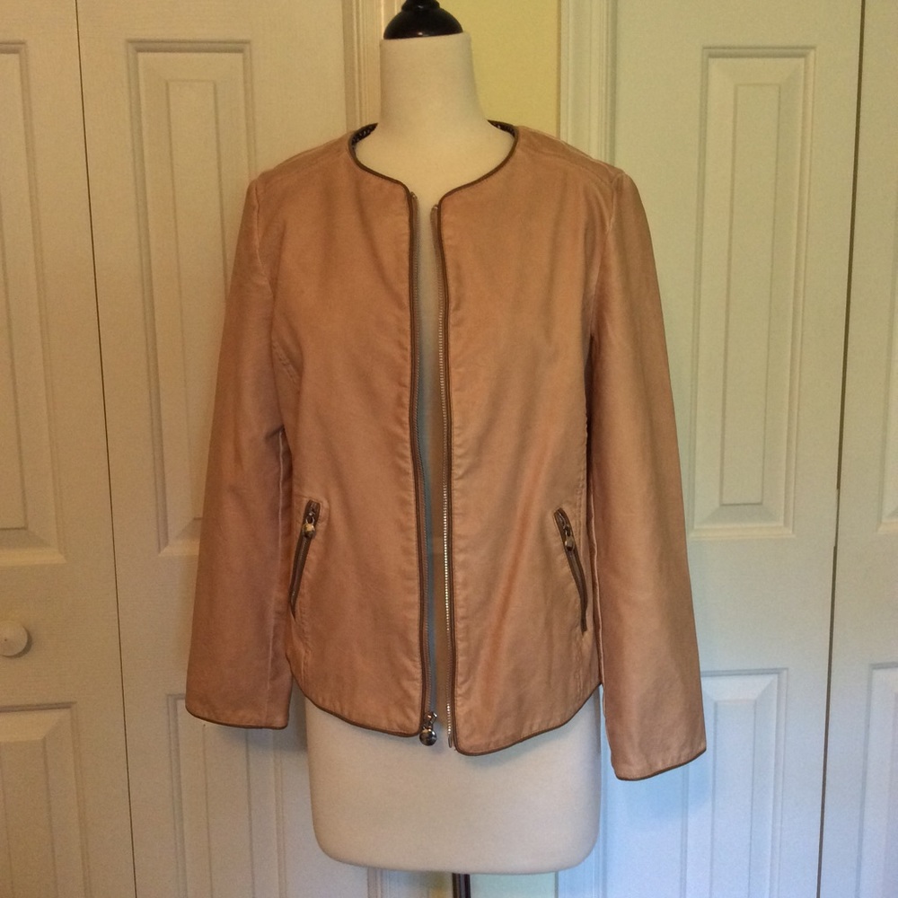 Chico’s Faux Leather Jacket